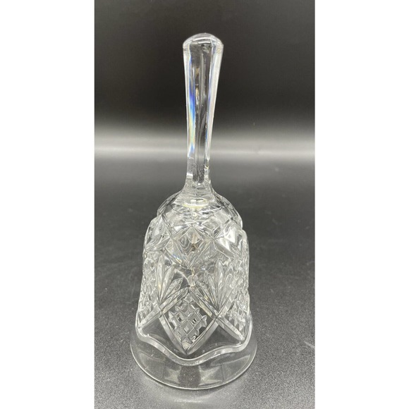 Vintage Royal Crystal Rock RCR Hand Cut Lead Crystal Bell Made in Italy - Picture 1 of 5